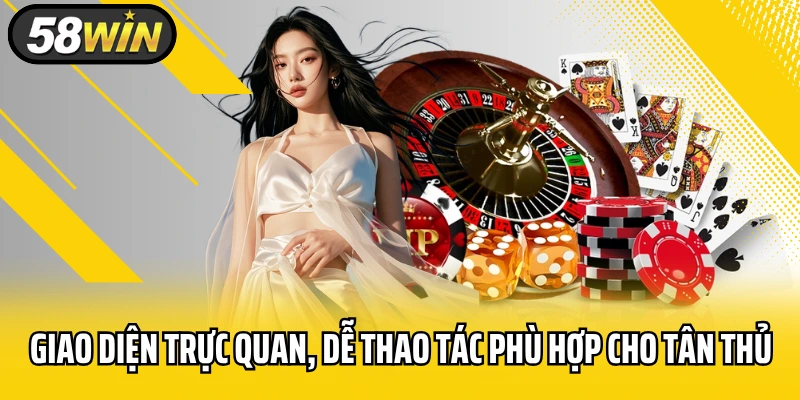 Giao diện trực quan, dễ thao tác phù hợp cho tân thủ